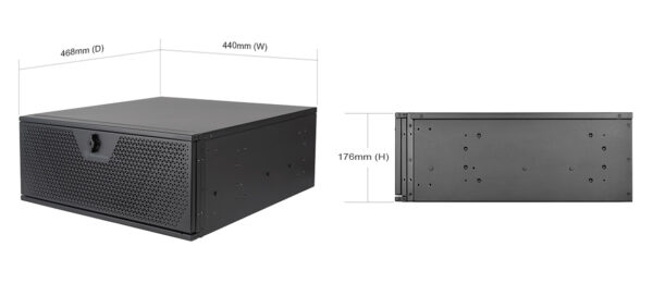 iServer IS840 機架式伺服器 (AMD) 可直立使用